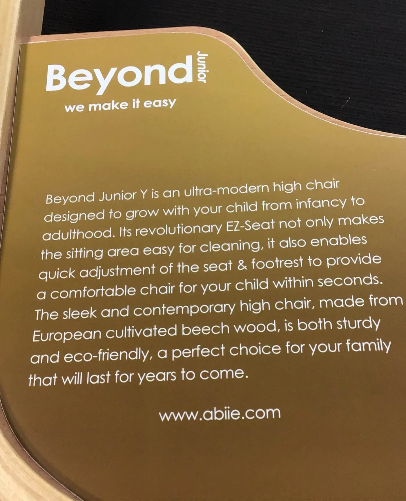 Abbie Beyond Junior High Chair Tray