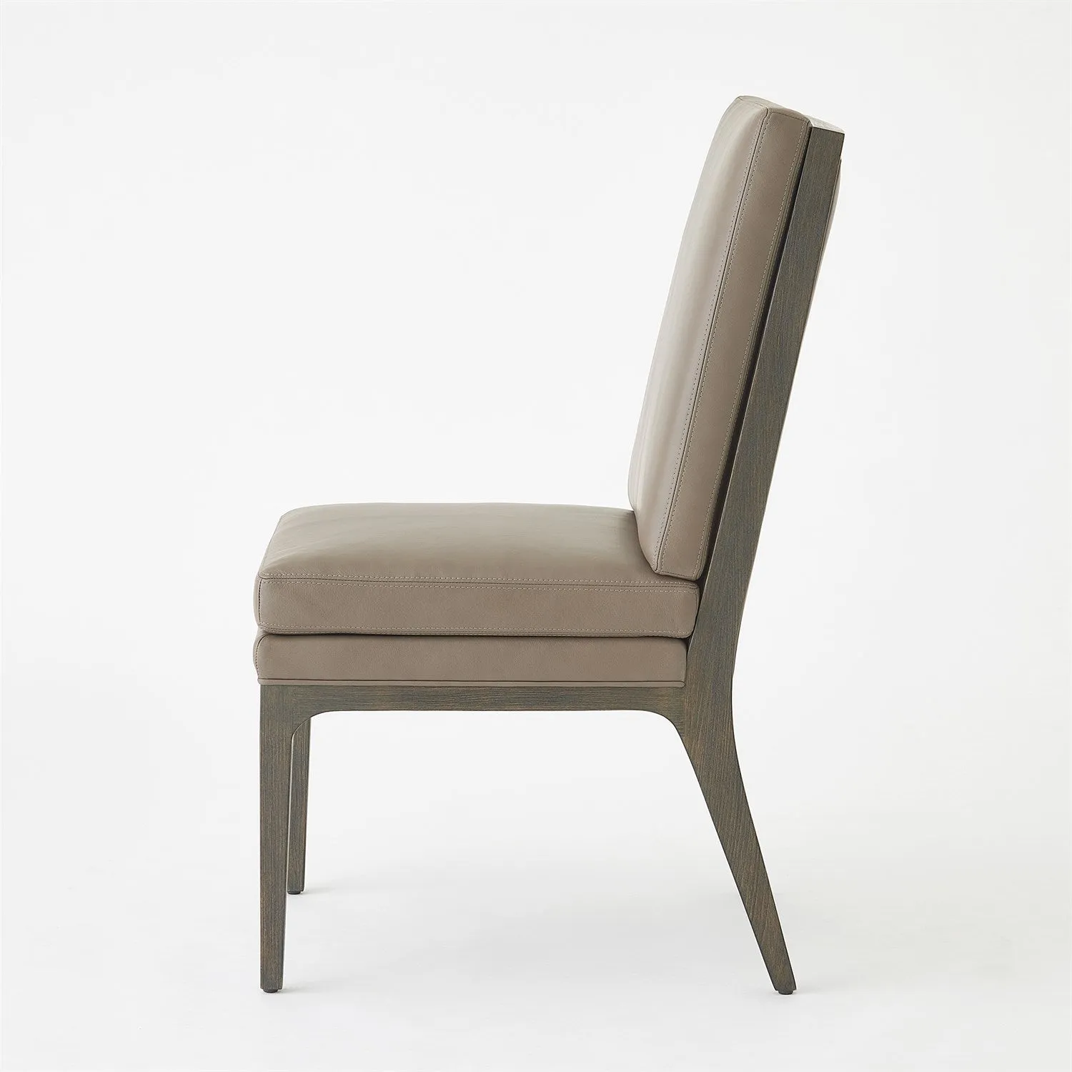 Abbott Dining Chair-Grey Leather