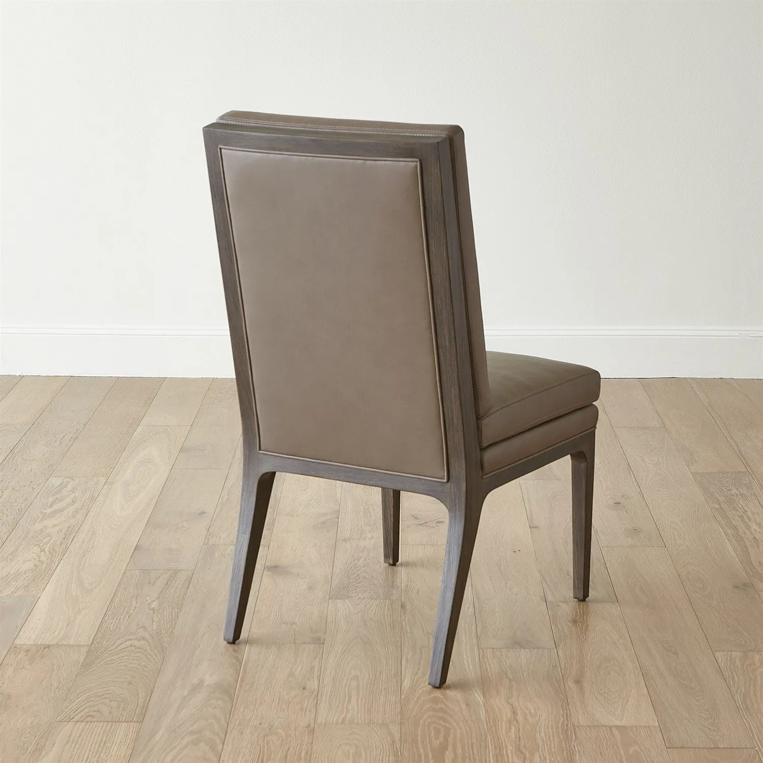 Abbott Dining Chair-Grey Leather