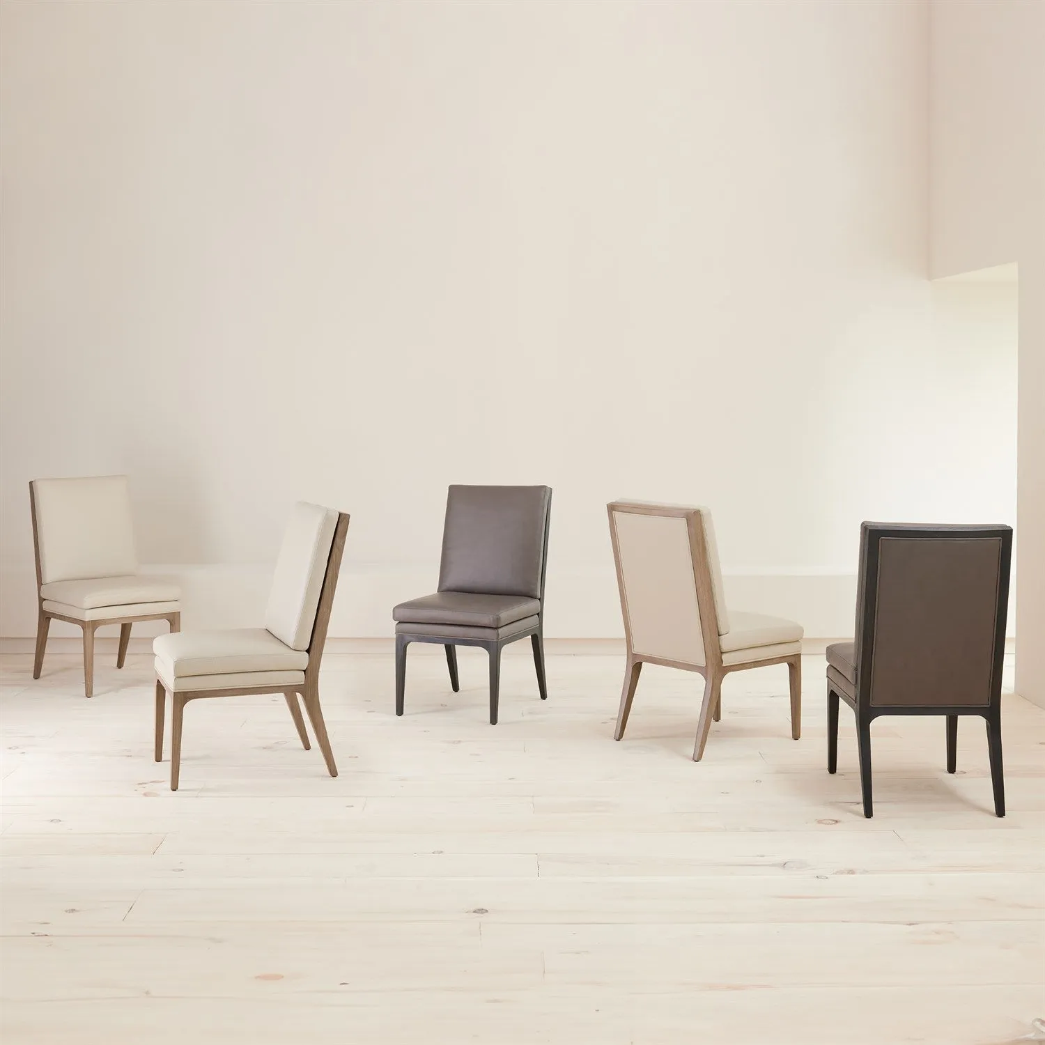 Abbott Dining Chair-Taupe Leather