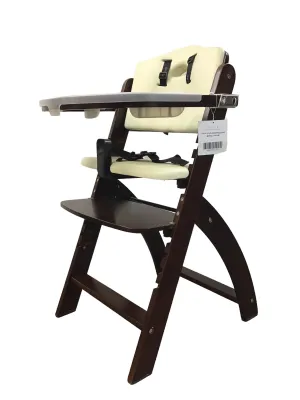 Abiie Beyond Junior Y Wooden High Chair, Mahogany/White