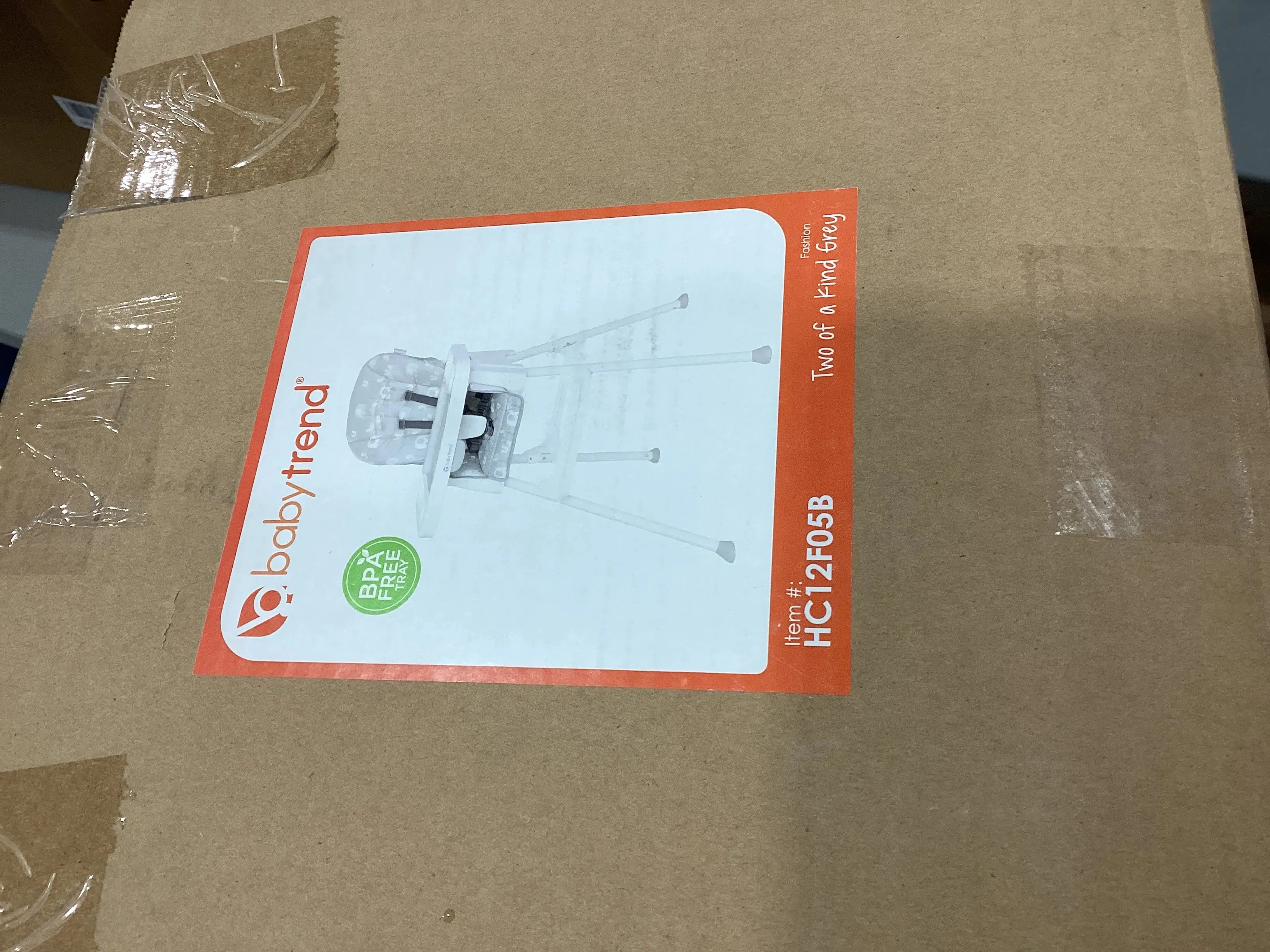 Adapt PLUS 6-in-1 EZ Clean High Chair to Toddler Chair - Two of a Kind Gray
