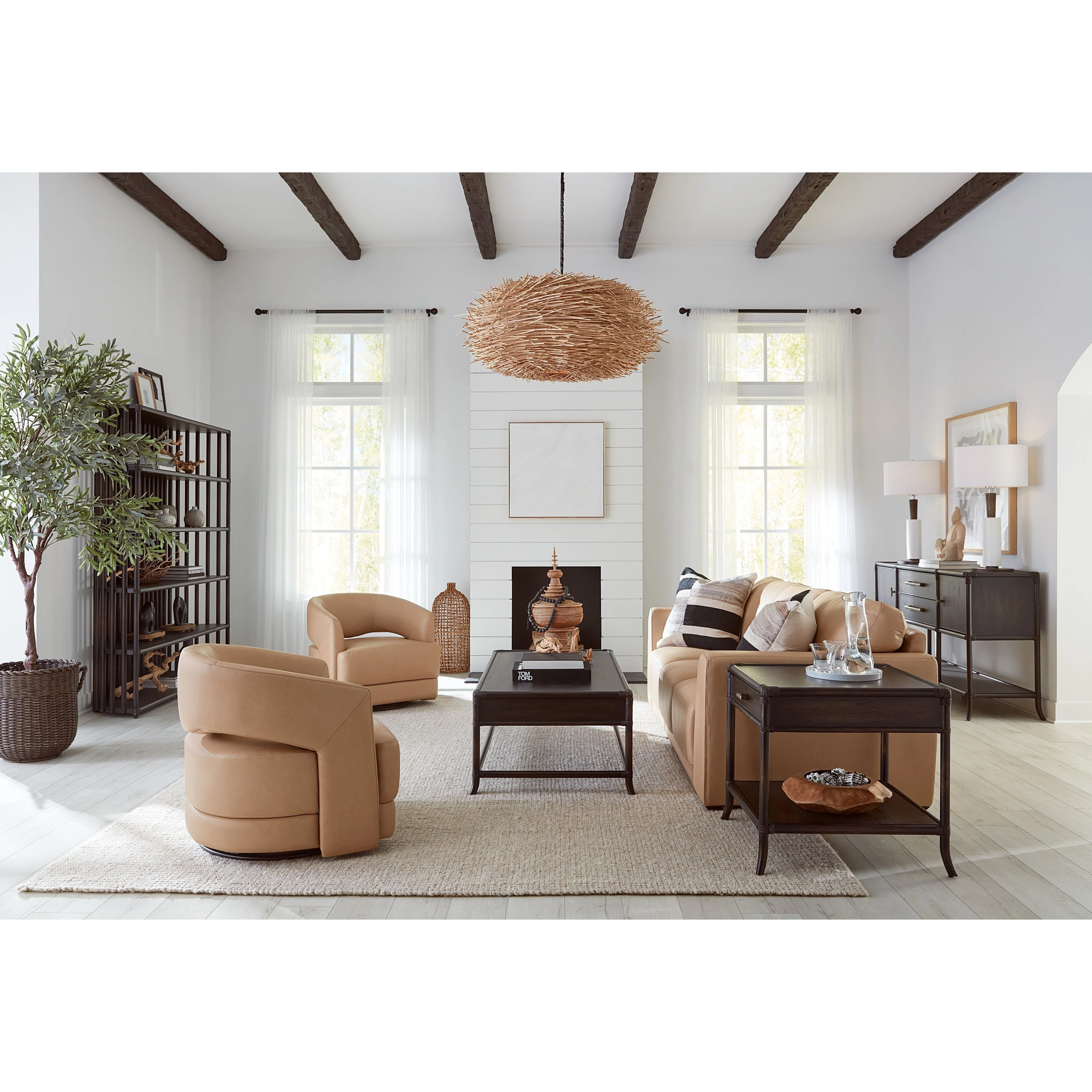 Agora Swivel Chair - Beige