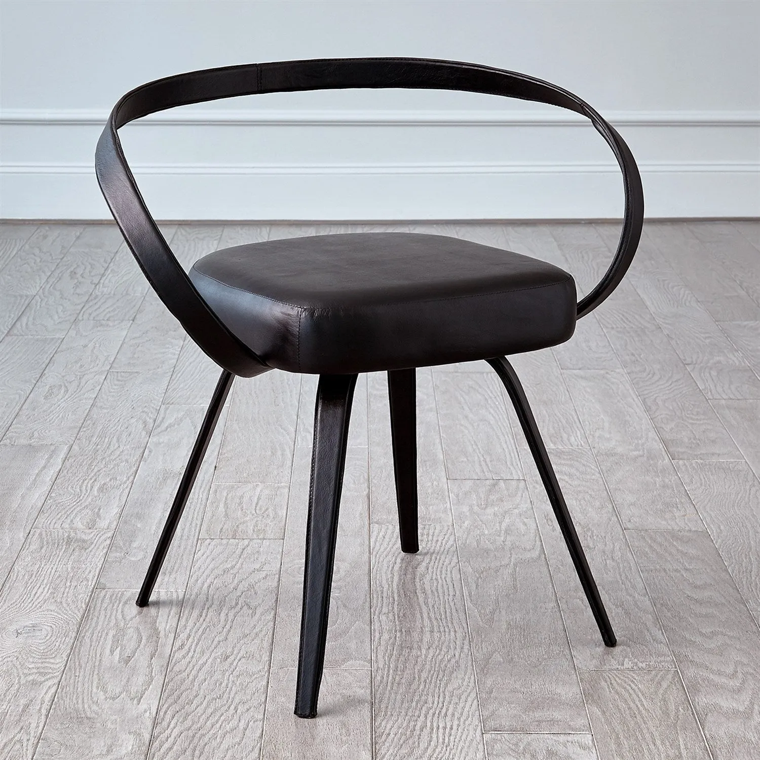 All Leather Chair-Black
