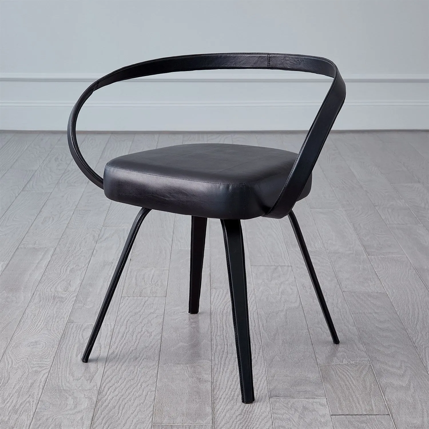 All Leather Chair-Black