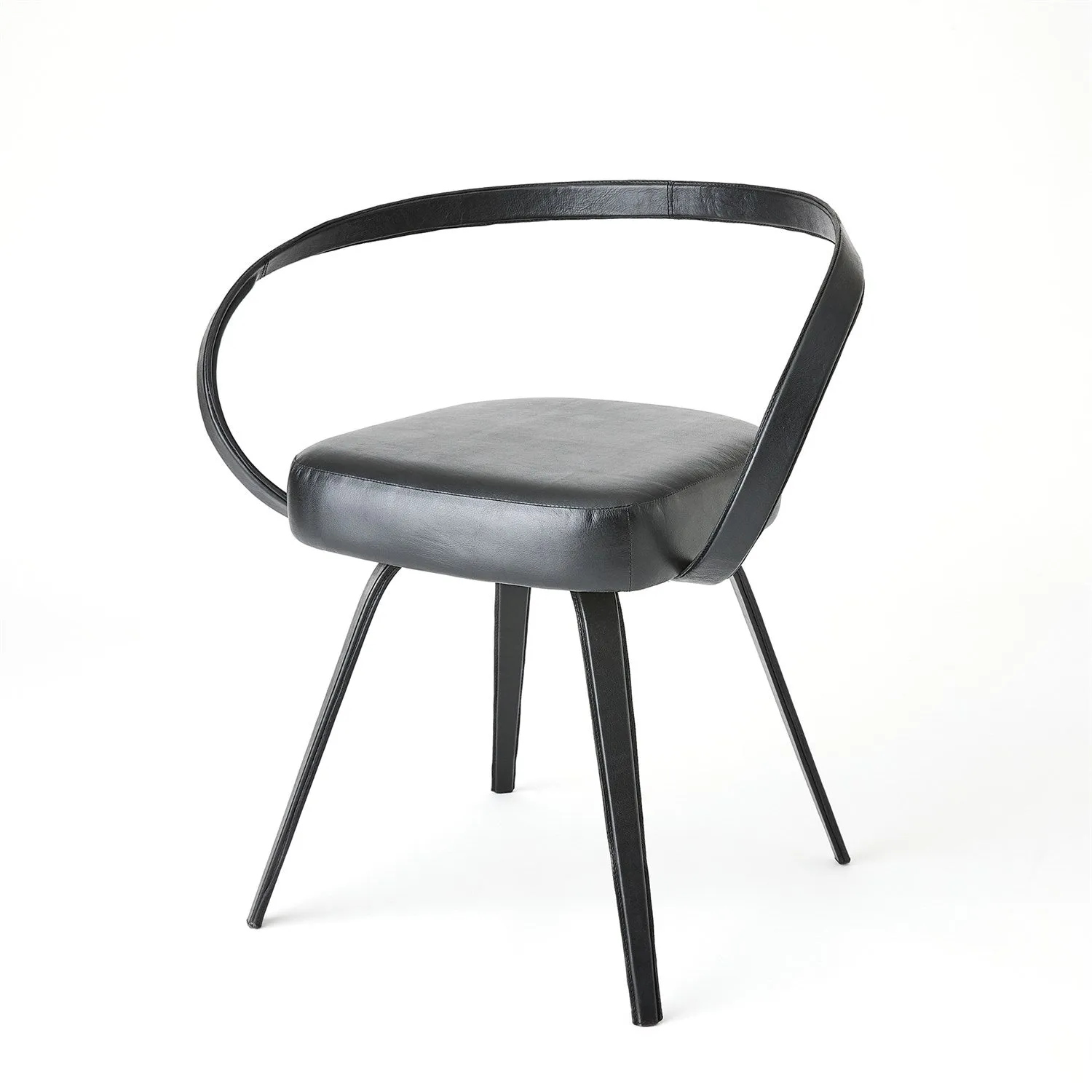 All Leather Chair-Black