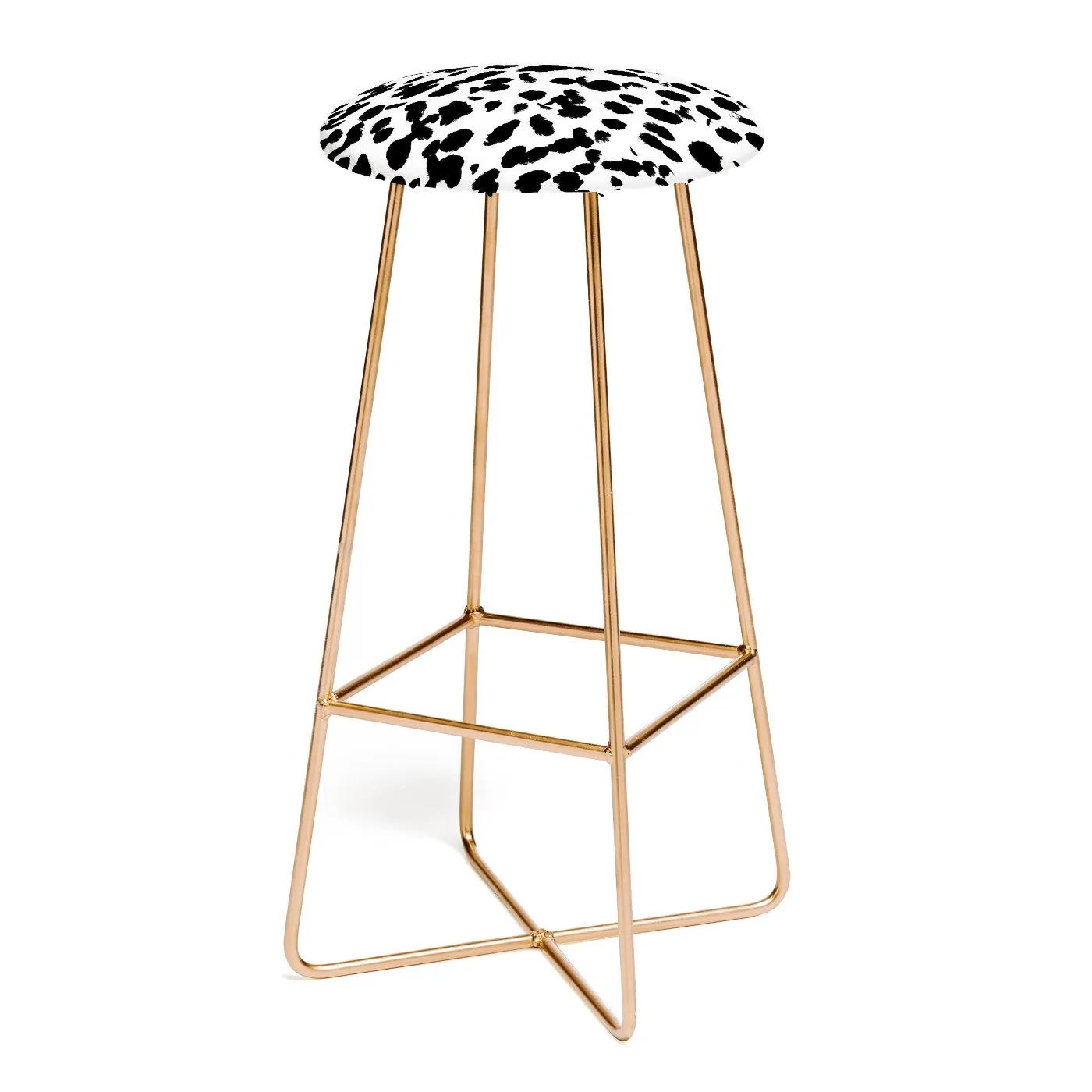 ANIMAL SPOT BLACK AND WHITE Bar Stool by Amy Sia