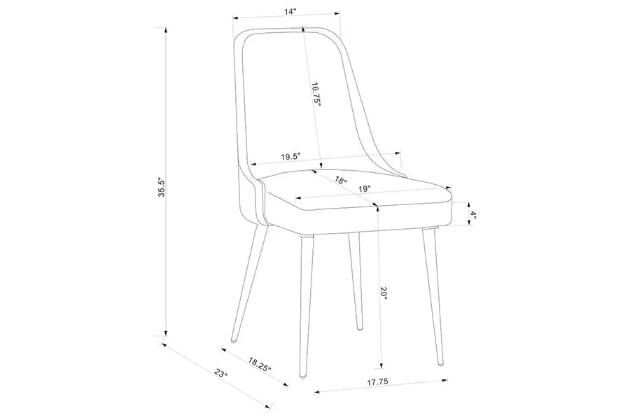 Annie Grey Dining Chairs (Set of 2)
