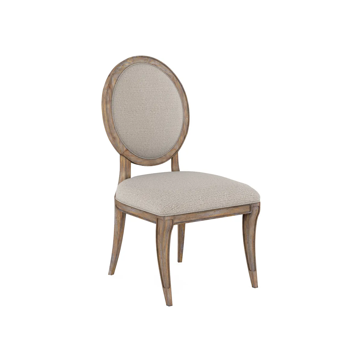 Architrave Oval Side Chair (Purchase in qty of 2 required, priced individually) - Brown