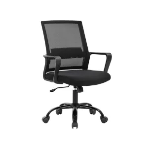 BestMassage OC-MC735-BLACK Office Chair Ergonomic Cheap Desk Chair Swivel Black
