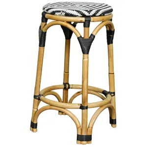 Calypso Bar Stool BLACK/WHITE