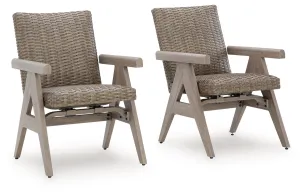 Carisbo Beige Rocking Arm Chair