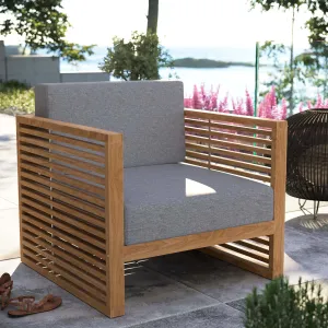 Carlsbad Teak Wood Outdoor Patio Armchair by Modway