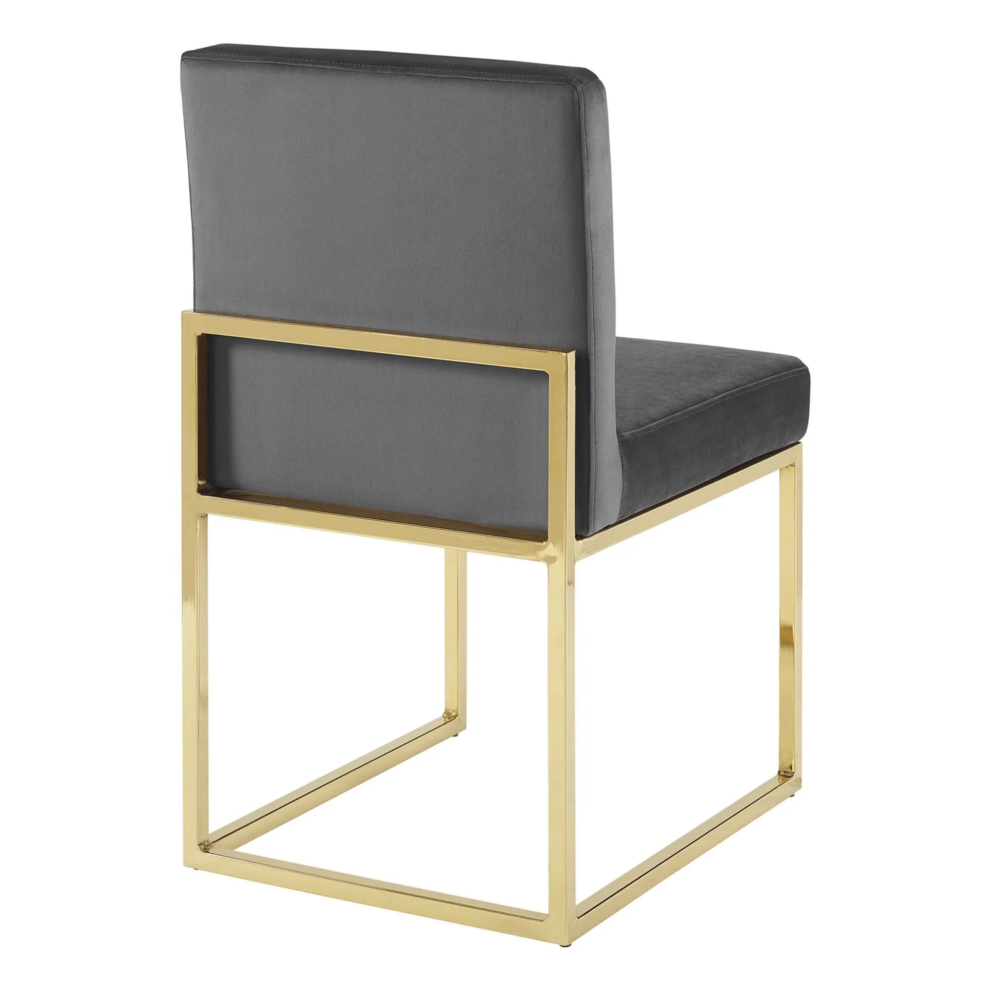 Carriage Channel Tufted Sled Base Performance Velvet Dining Chair by Modway
