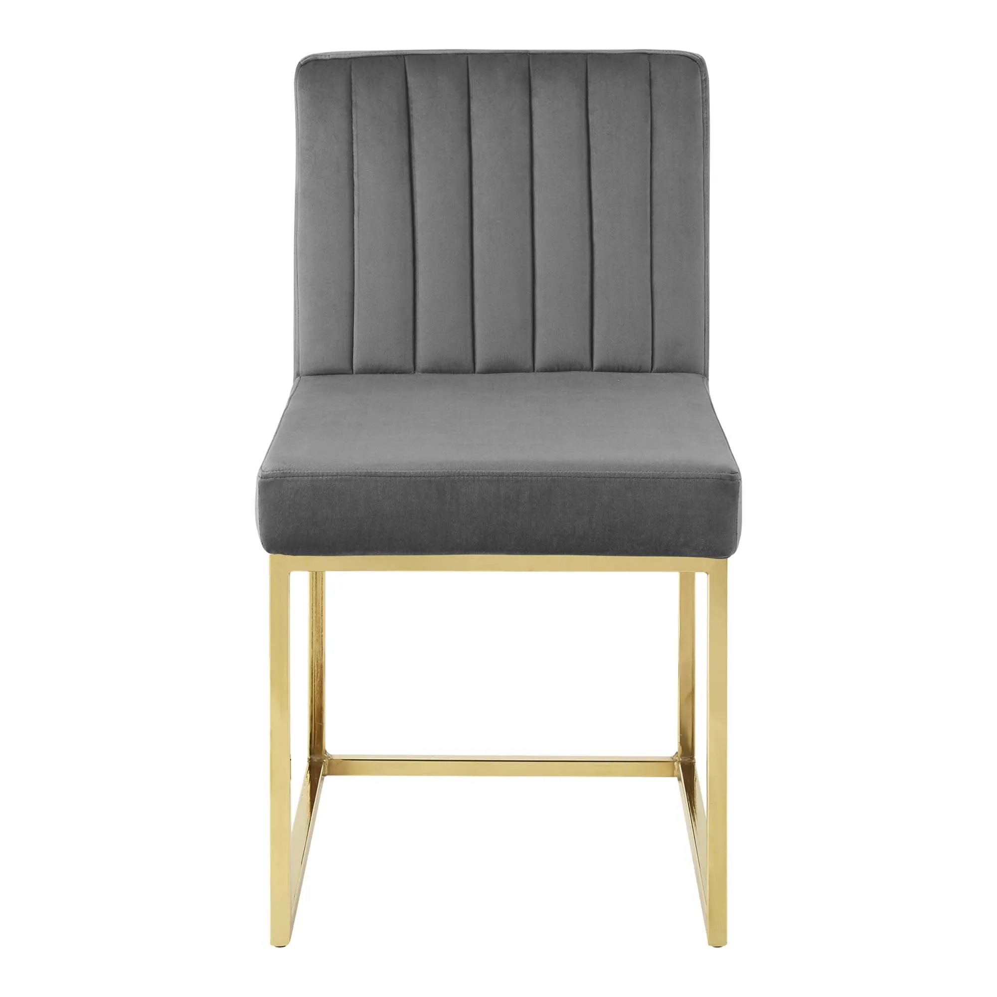 Carriage Channel Tufted Sled Base Performance Velvet Dining Chair by Modway