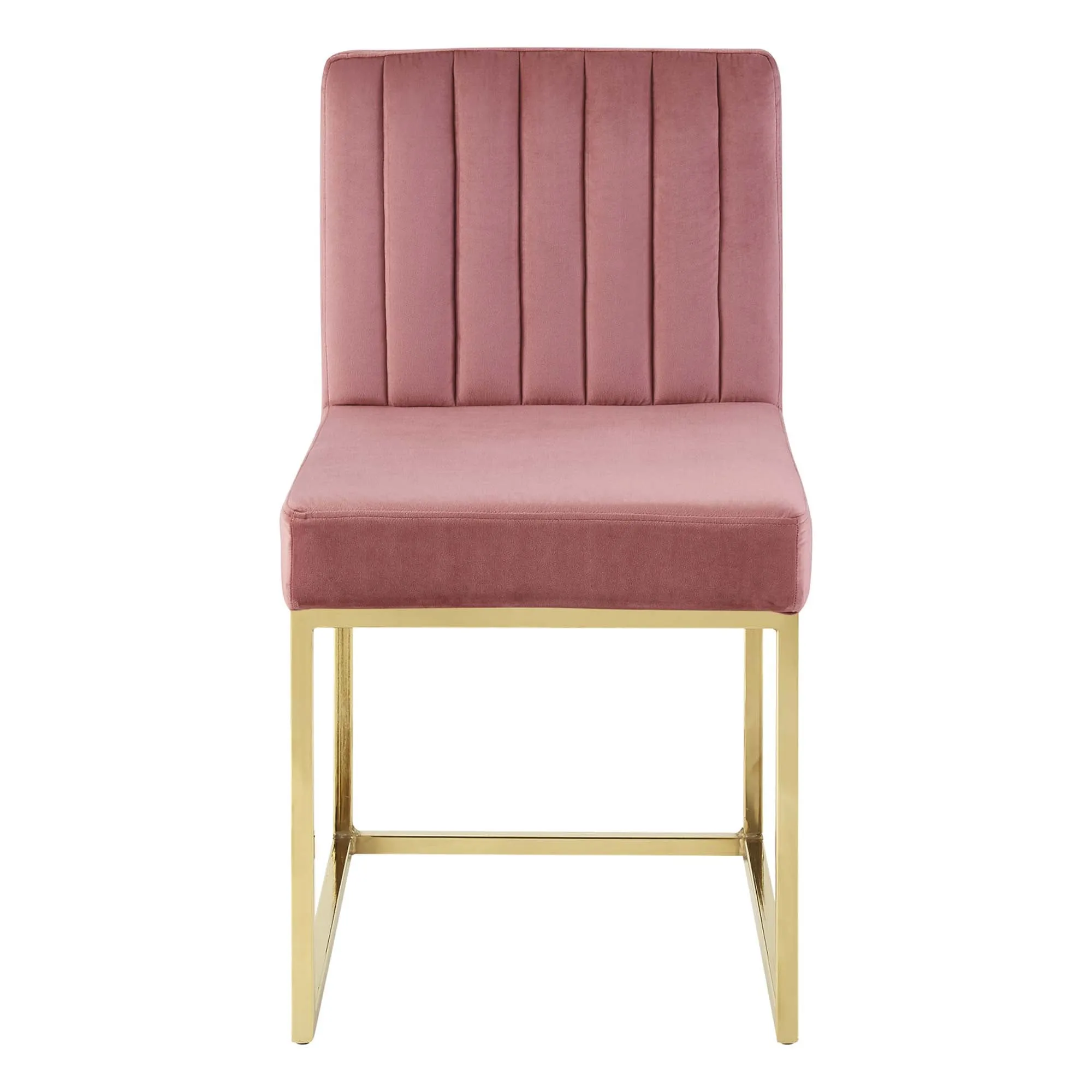 Carriage Channel Tufted Sled Base Performance Velvet Dining Chair by Modway