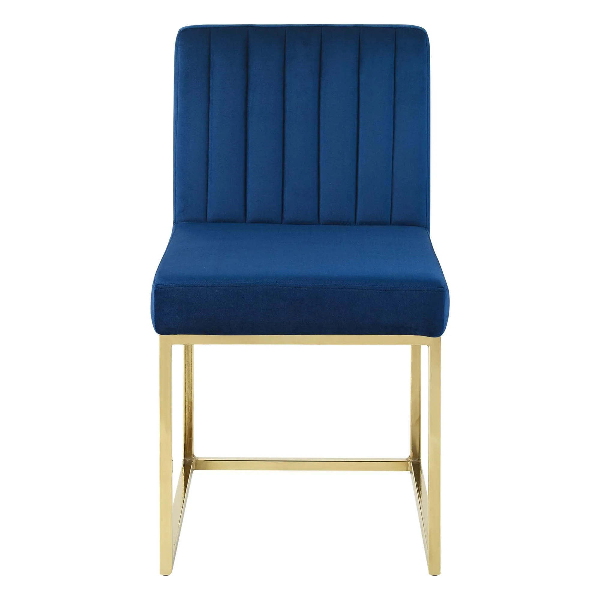 Carriage Channel Tufted Sled Base Performance Velvet Dining Chair by Modway