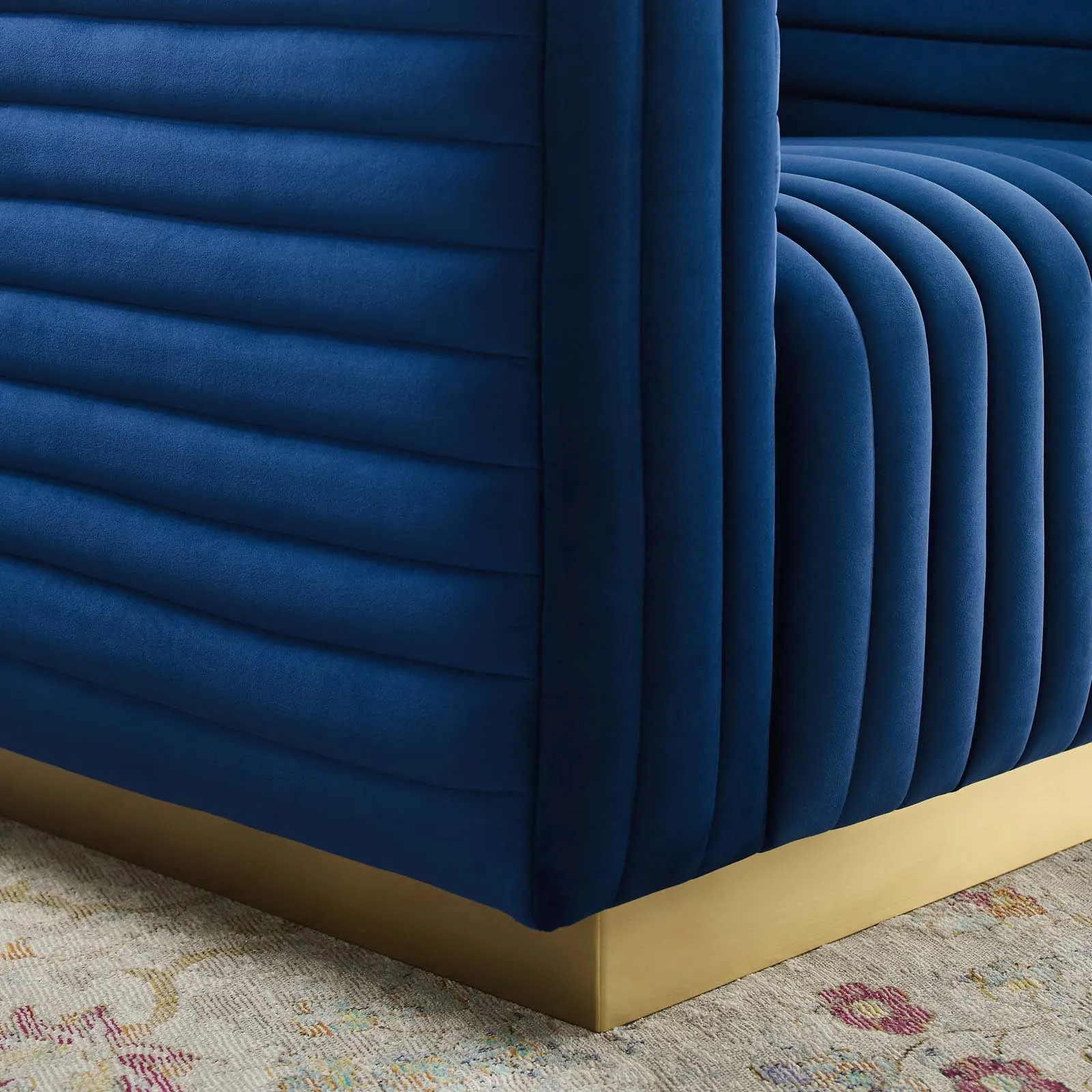 Charisma Channel Tufted Performance Velvet Accent Armchair by Modway
