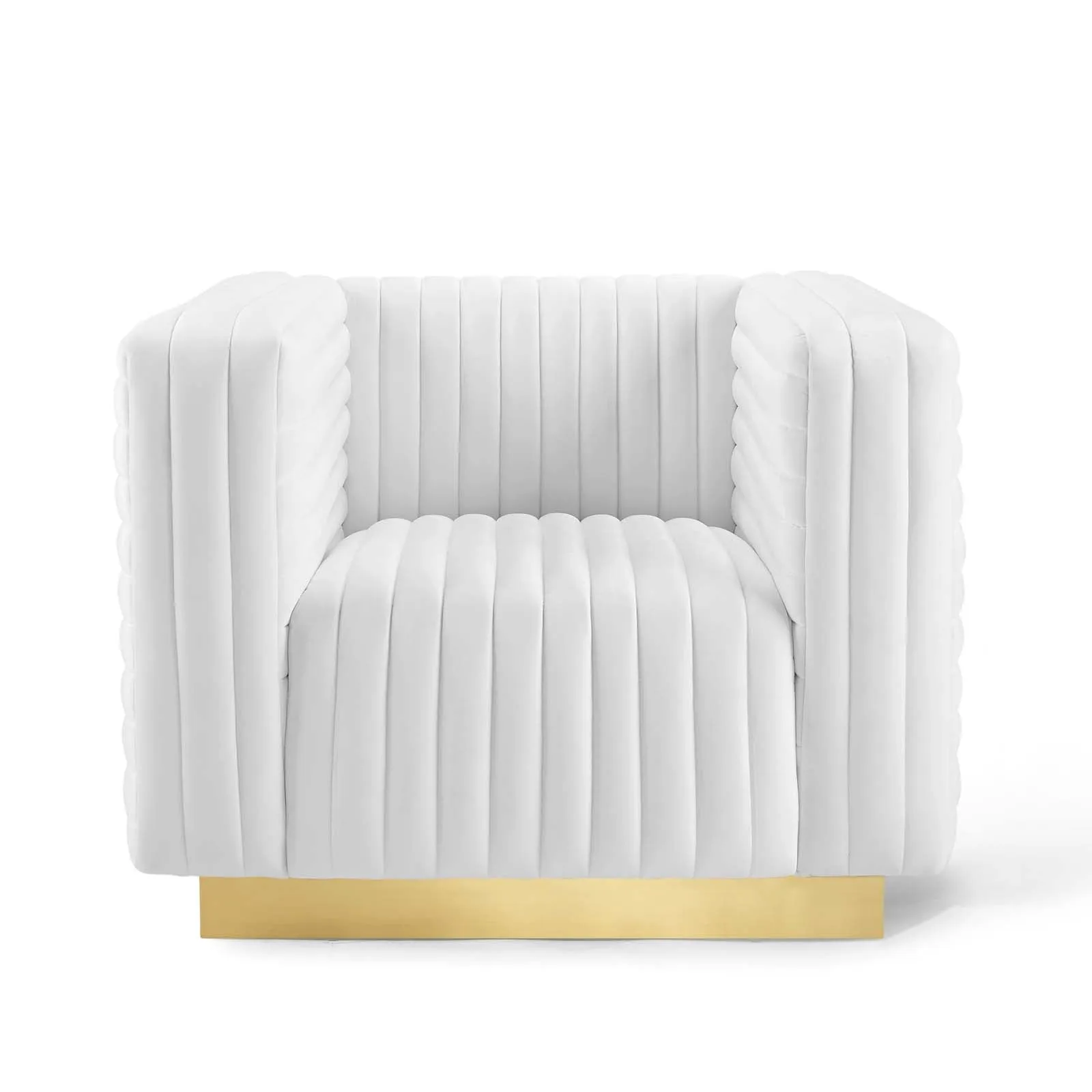 Charisma Channel Tufted Performance Velvet Accent Armchair by Modway