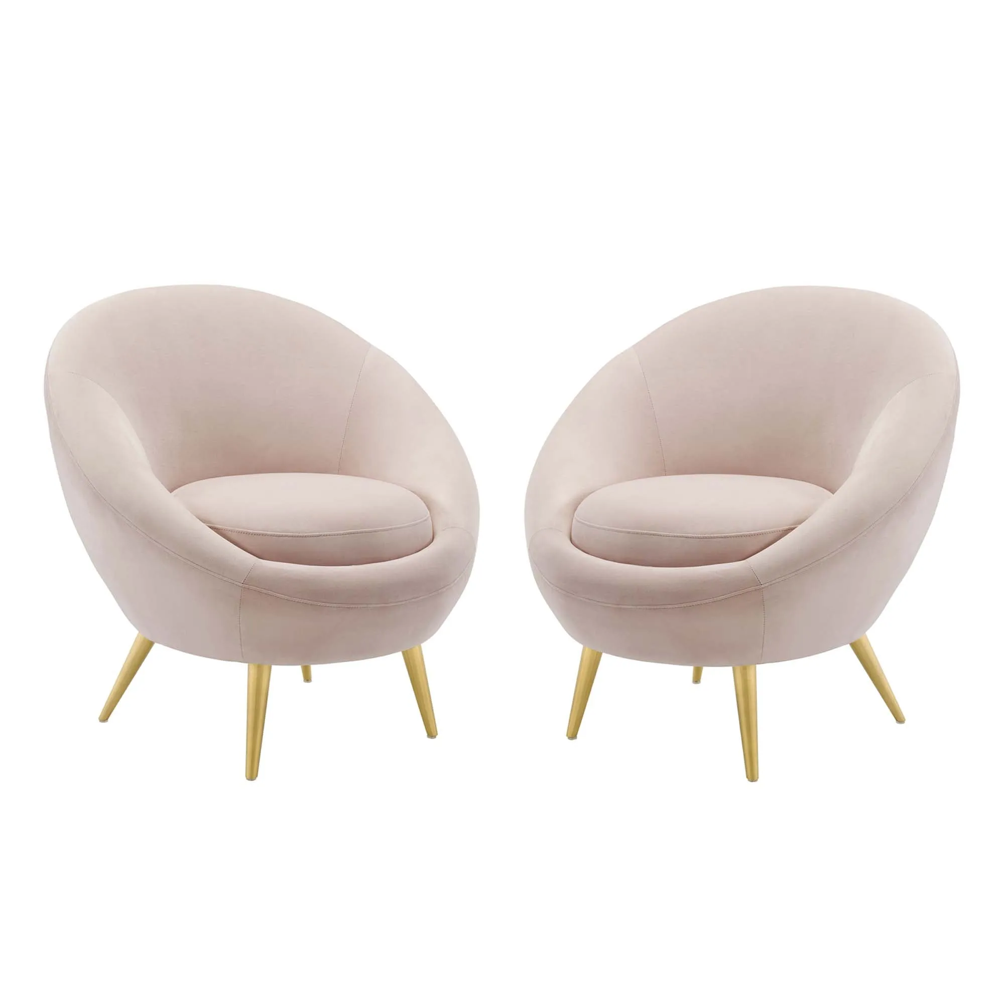 Circuit Accent Chair Performance Velvet Set of 2 by Modway