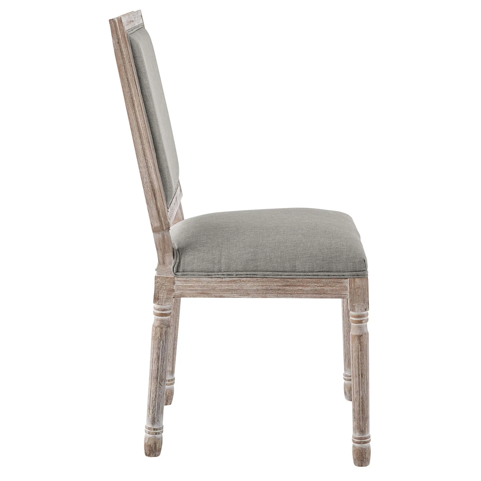 Court Vintage French Upholstered Fabric Dining Side Chair by Modway