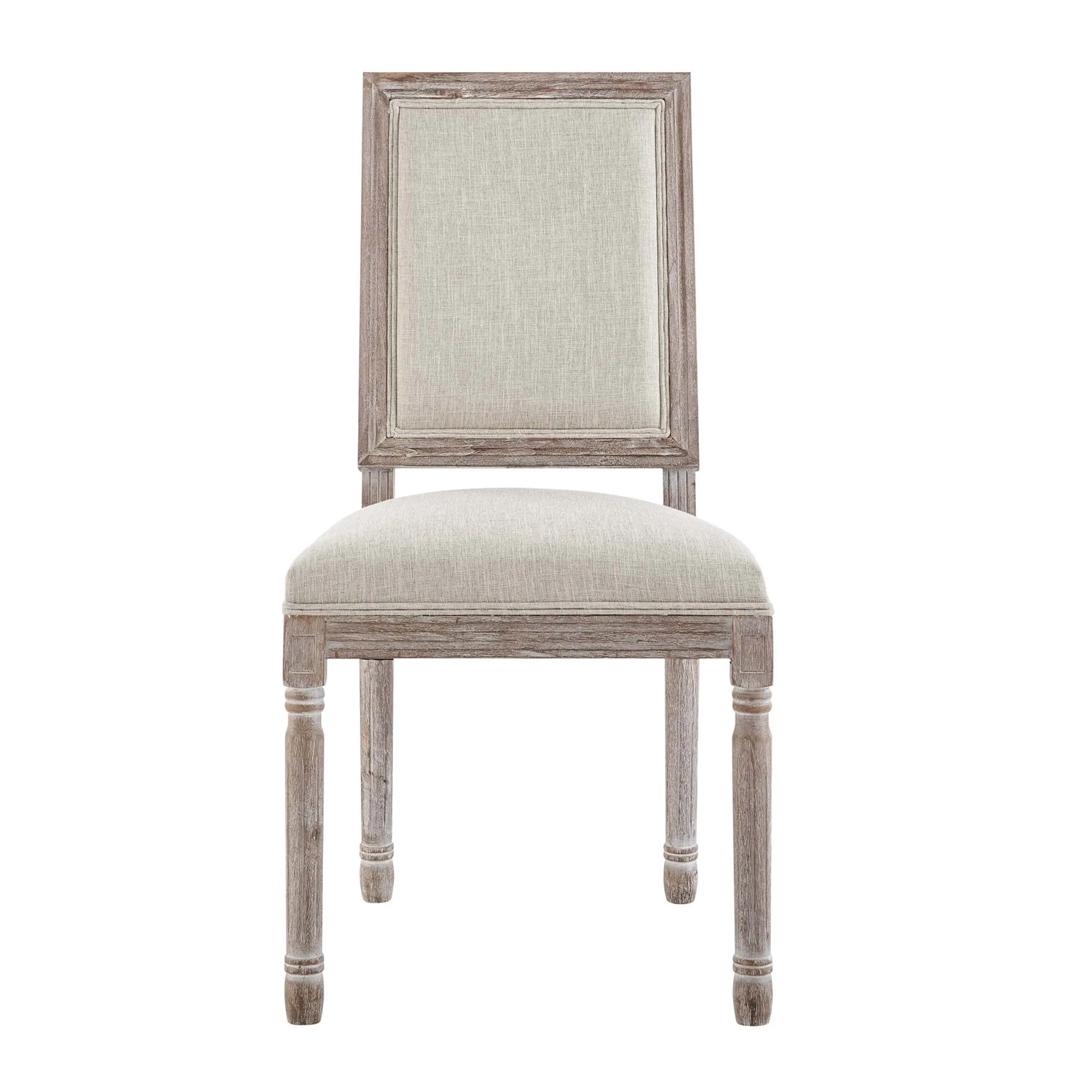 Court Vintage French Upholstered Fabric Dining Side Chair by Modway