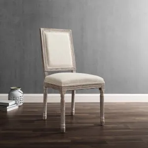 Court Vintage French Upholstered Fabric Dining Side Chair by Modway