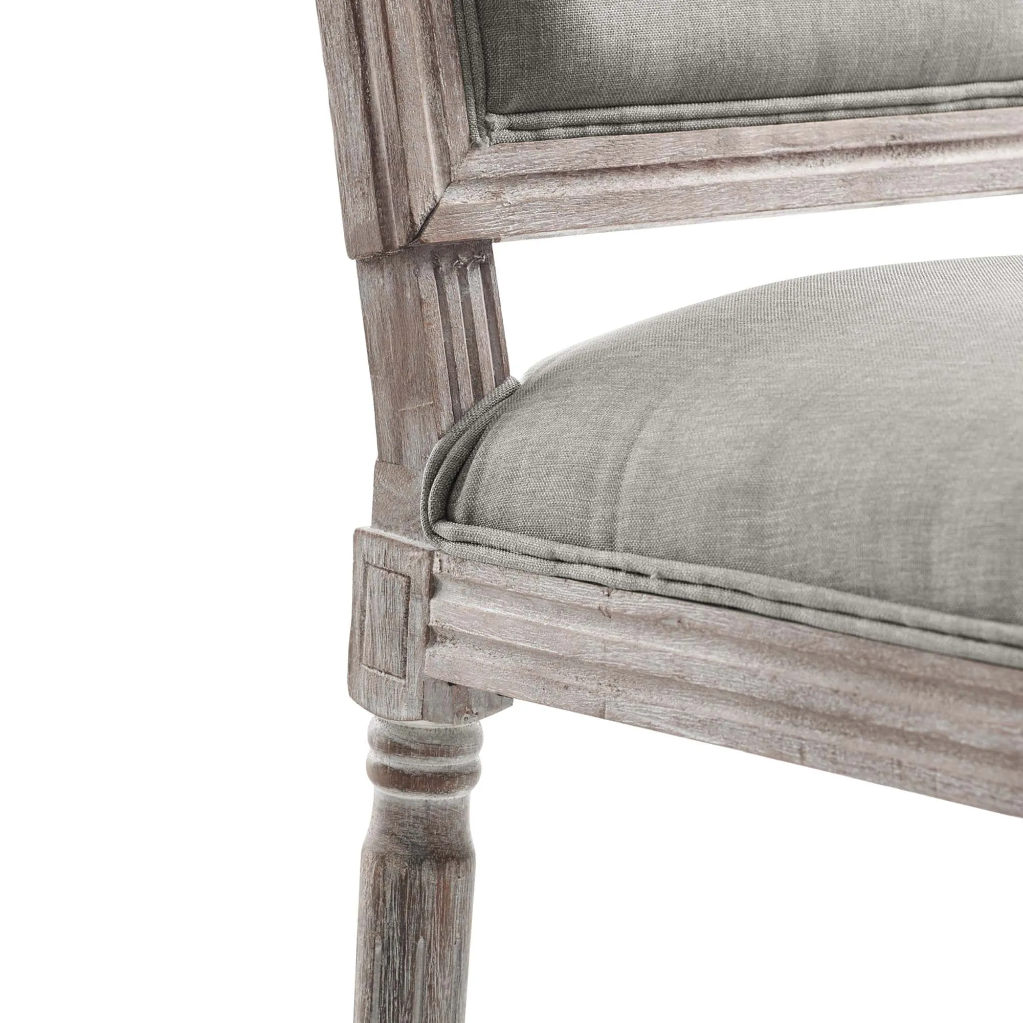 Court Vintage French Upholstered Fabric Dining Side Chair by Modway