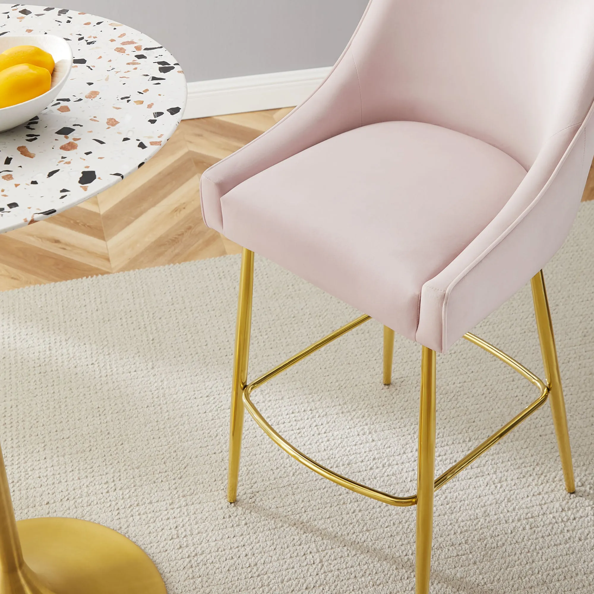 Discern Performance Velvet Bar Stool by Modway