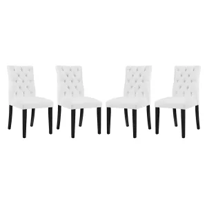 Duchess Dining Chair Vinyl Set of 4 by Modway