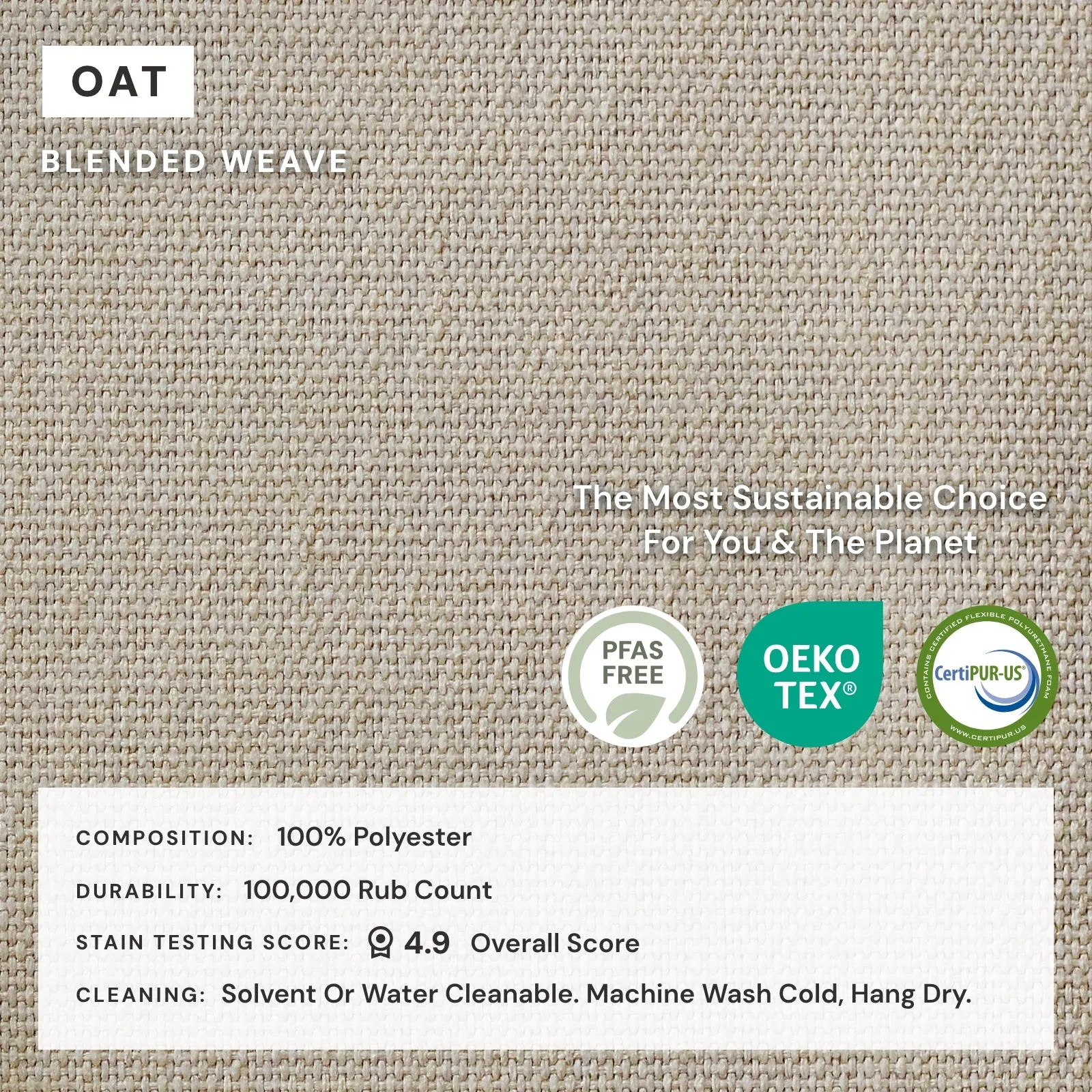 Elevate Comfort Layer Set for 3-Seater Sofa   Armchair Set | Blended Weave in Oat