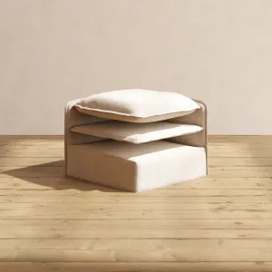 Elevate Comfort Layer Set for 3-Seater Sofa   Armchair Set | Blended Weave in Oat