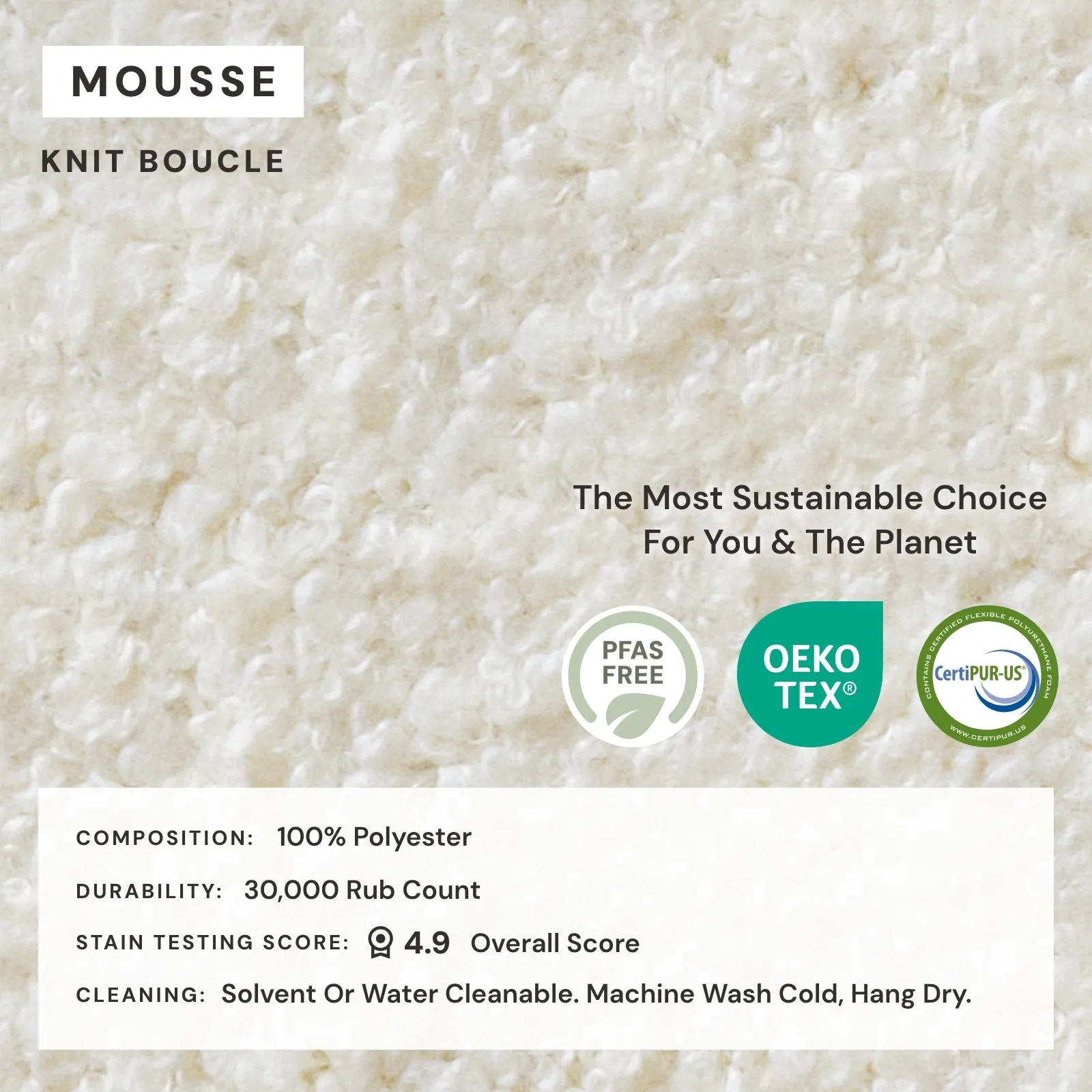 Elevate Comfort Layer Set for 8-Seater U-Sectional | Knit Boucle in Mousse