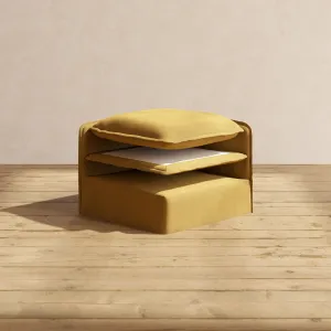 Elevate Comfort Layer Set for 9-Seater Open-Ends U-Sectional | Luxury Velvet in Toffee