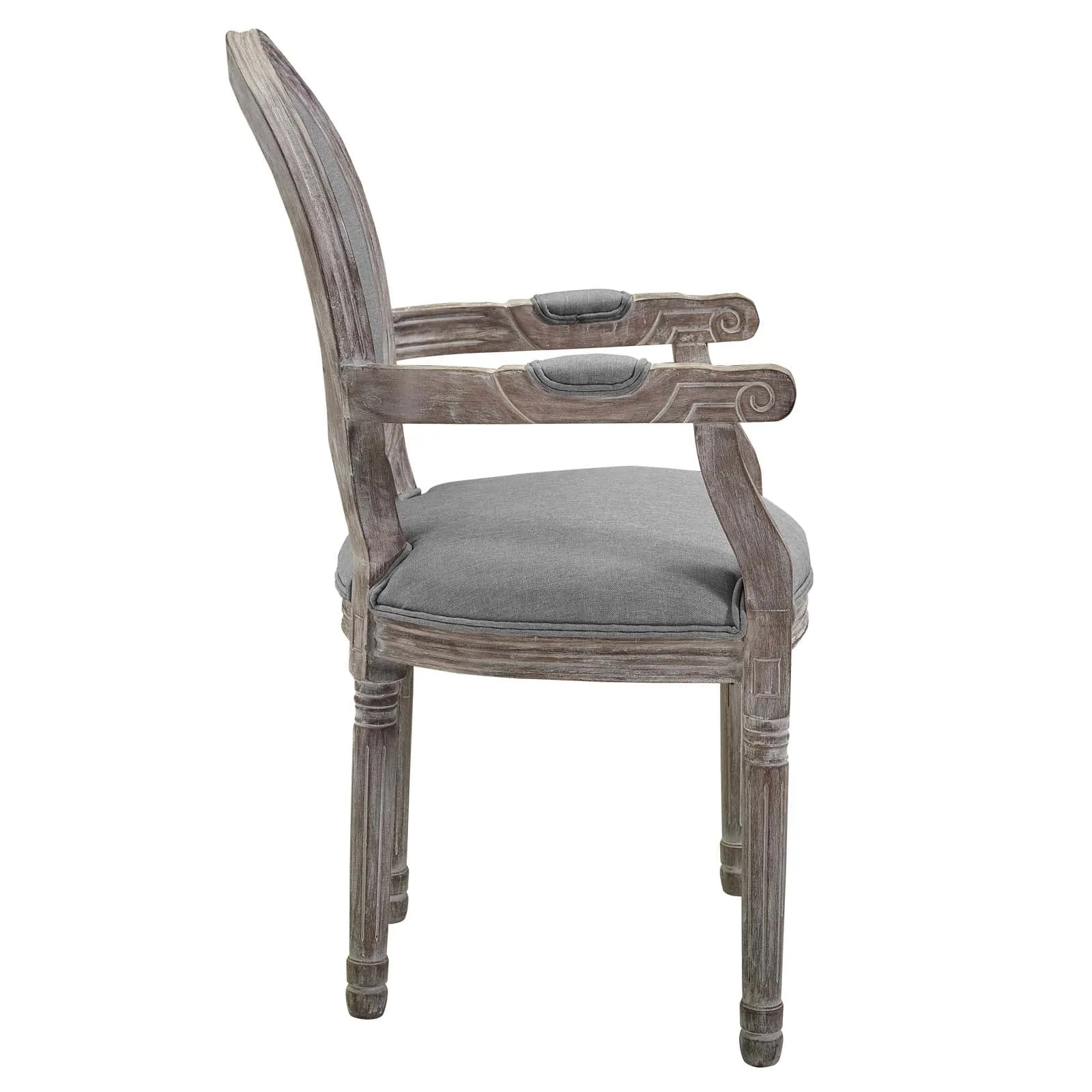 Emanate Dining Armchair Upholstered Fabric Set of 4 by Modway