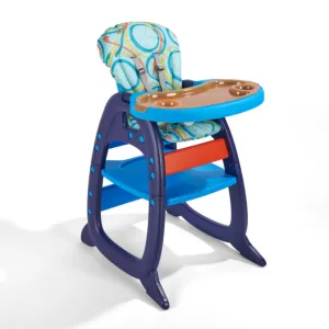 Envee II Baby High Chair with Playtable Conversion - Blue/Orange