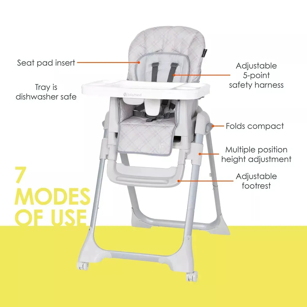 Everlast 7-in-1 High Chair - Madrid Plaid