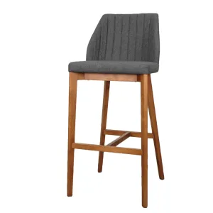 Florence Bar Stool Set of 2 CHARCOAL