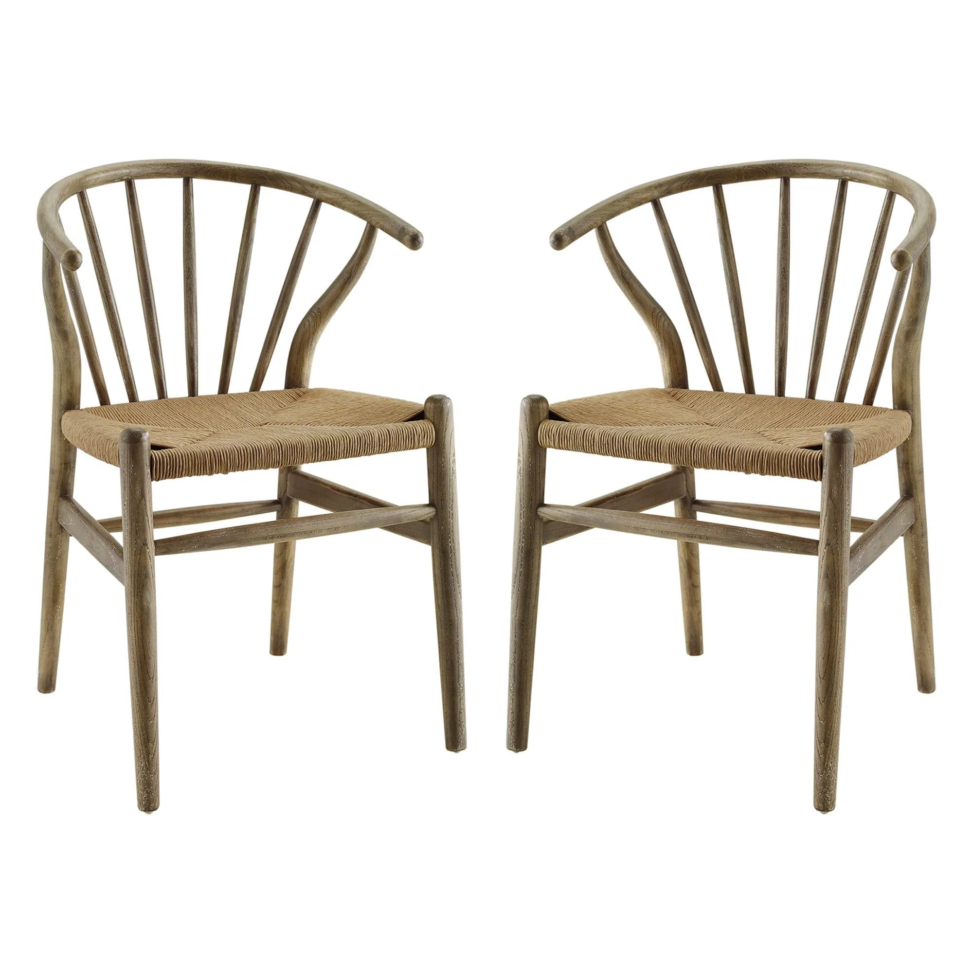 Flourish Spindle Wood Dining Side Chair Set of 2 by Modway