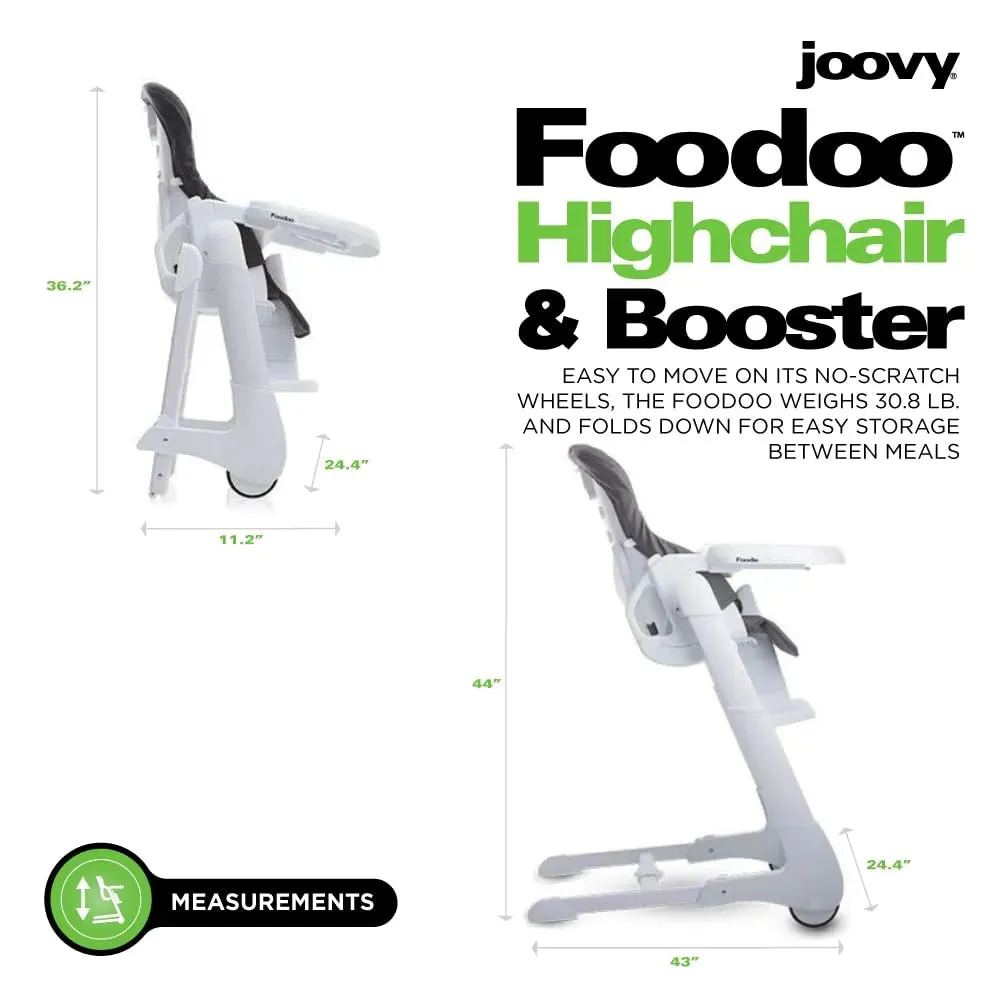 Foodoo High Chair and Booster -Jet