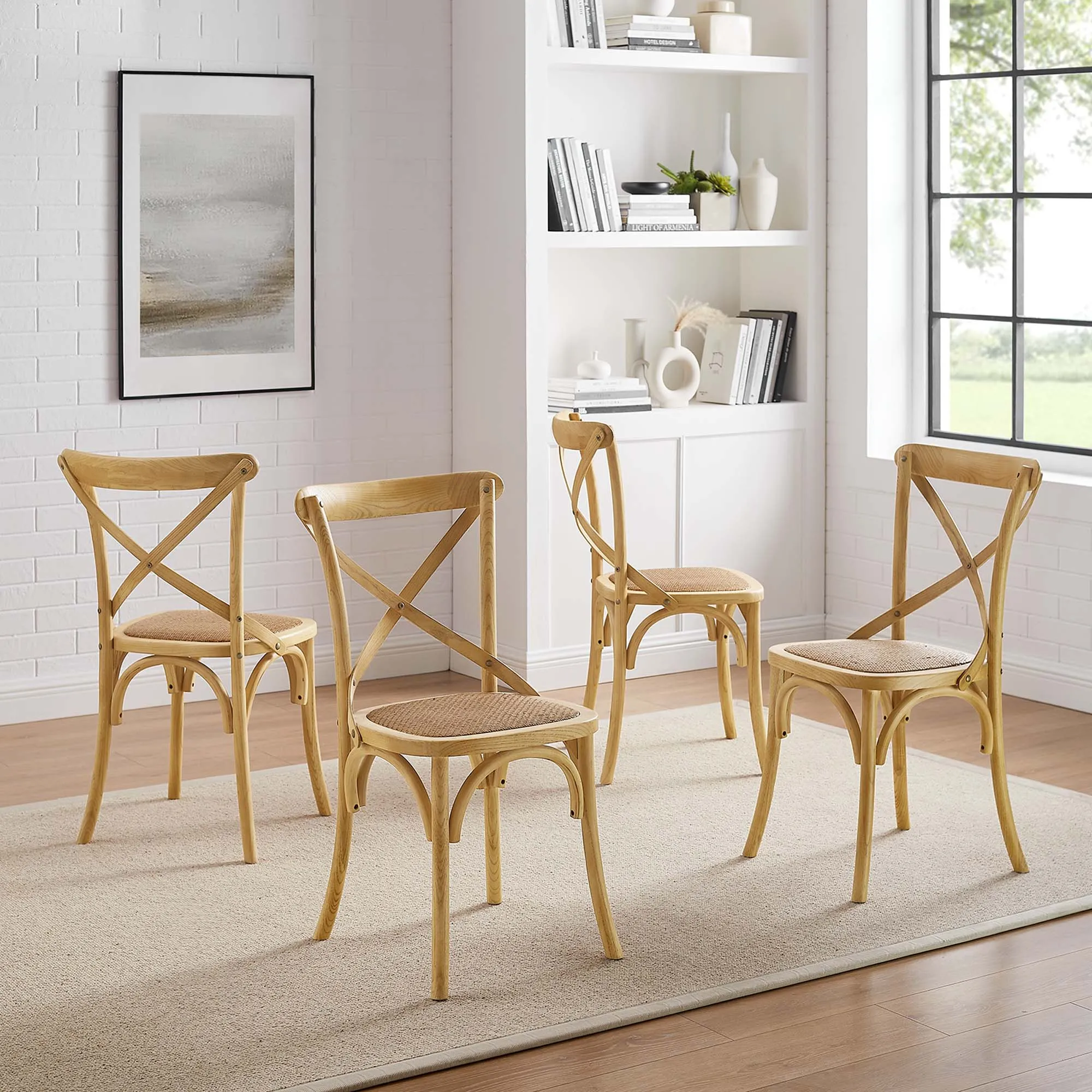 Gear Dining Side Chair Set of 4 by Modway