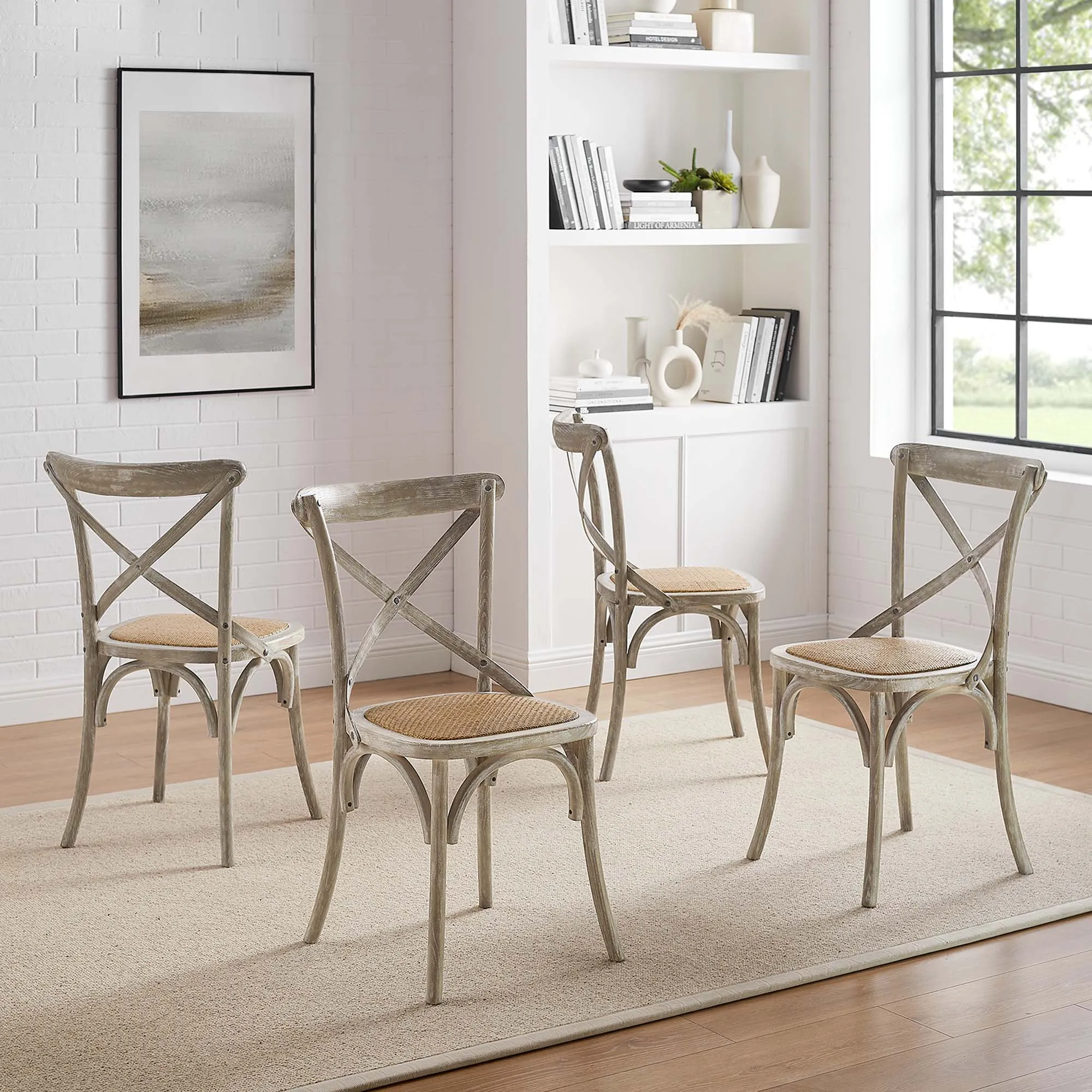 Gear Dining Side Chair Set of 4 by Modway