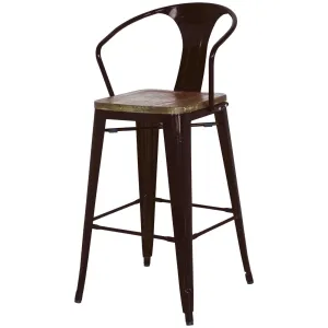Grand Metal Bar Chair- Set of 4 BLACK