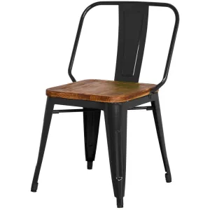 Grand Metal Side Chair- Set of 4 BLACK