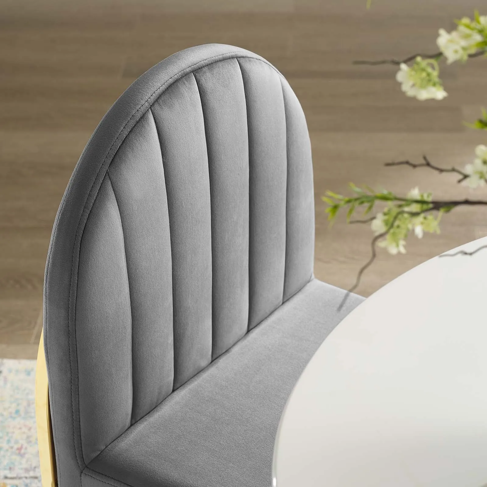 Isla Channel Tufted Performance Velvet Dining Side Chair by Modway