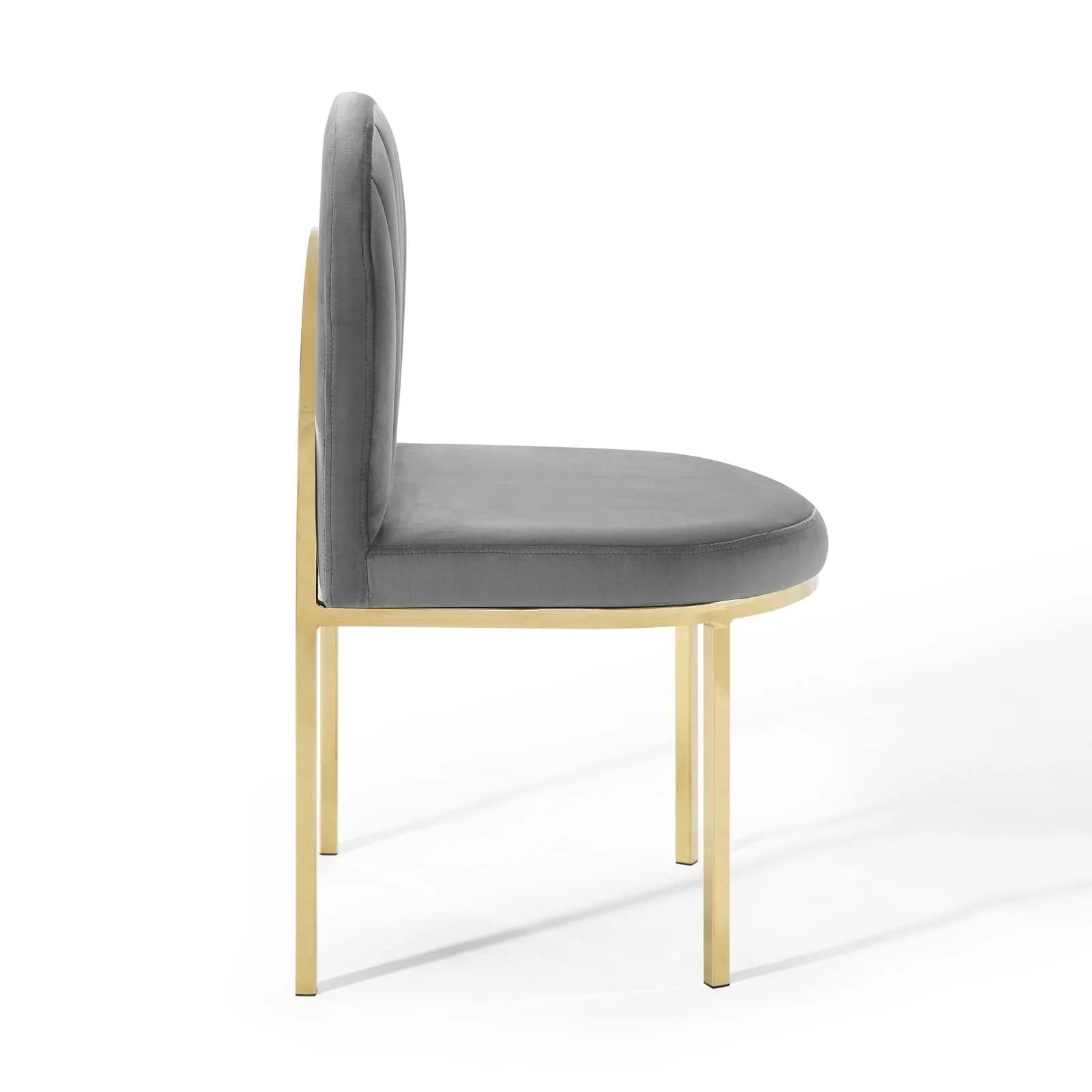Isla Channel Tufted Performance Velvet Dining Side Chair by Modway