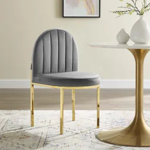 Isla Channel Tufted Performance Velvet Dining Side Chair by Modway