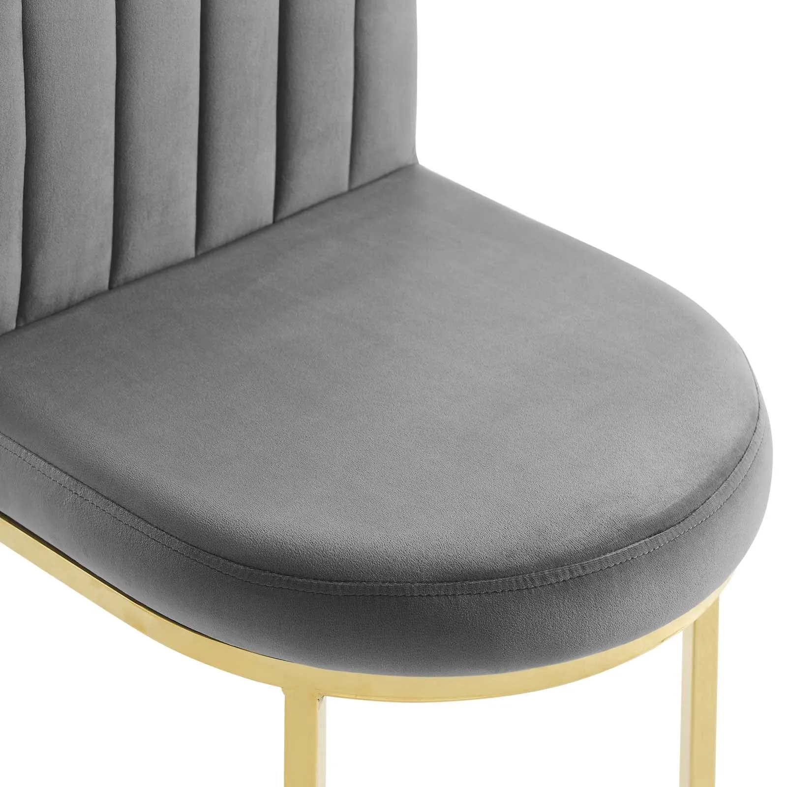 Isla Channel Tufted Performance Velvet Dining Side Chair by Modway