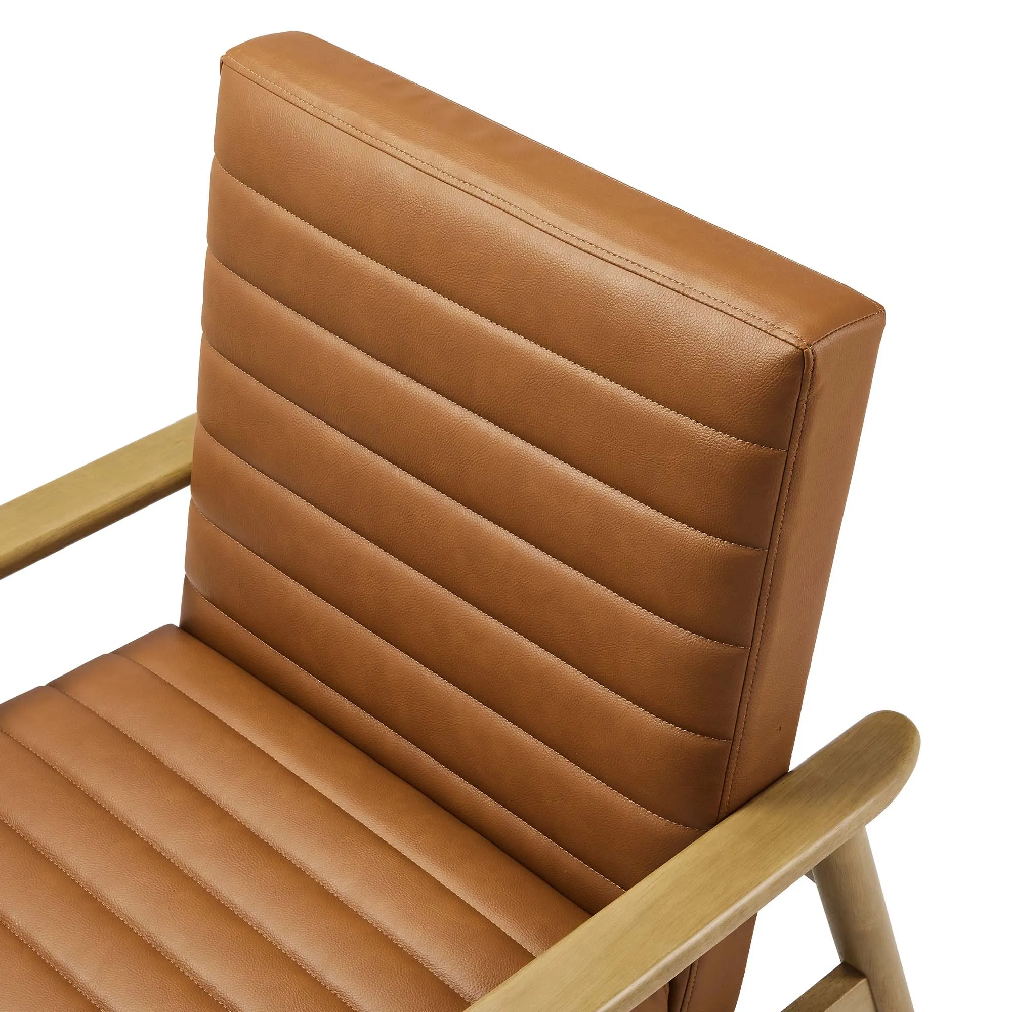 Jensen   Vegan Leather Accent Chair