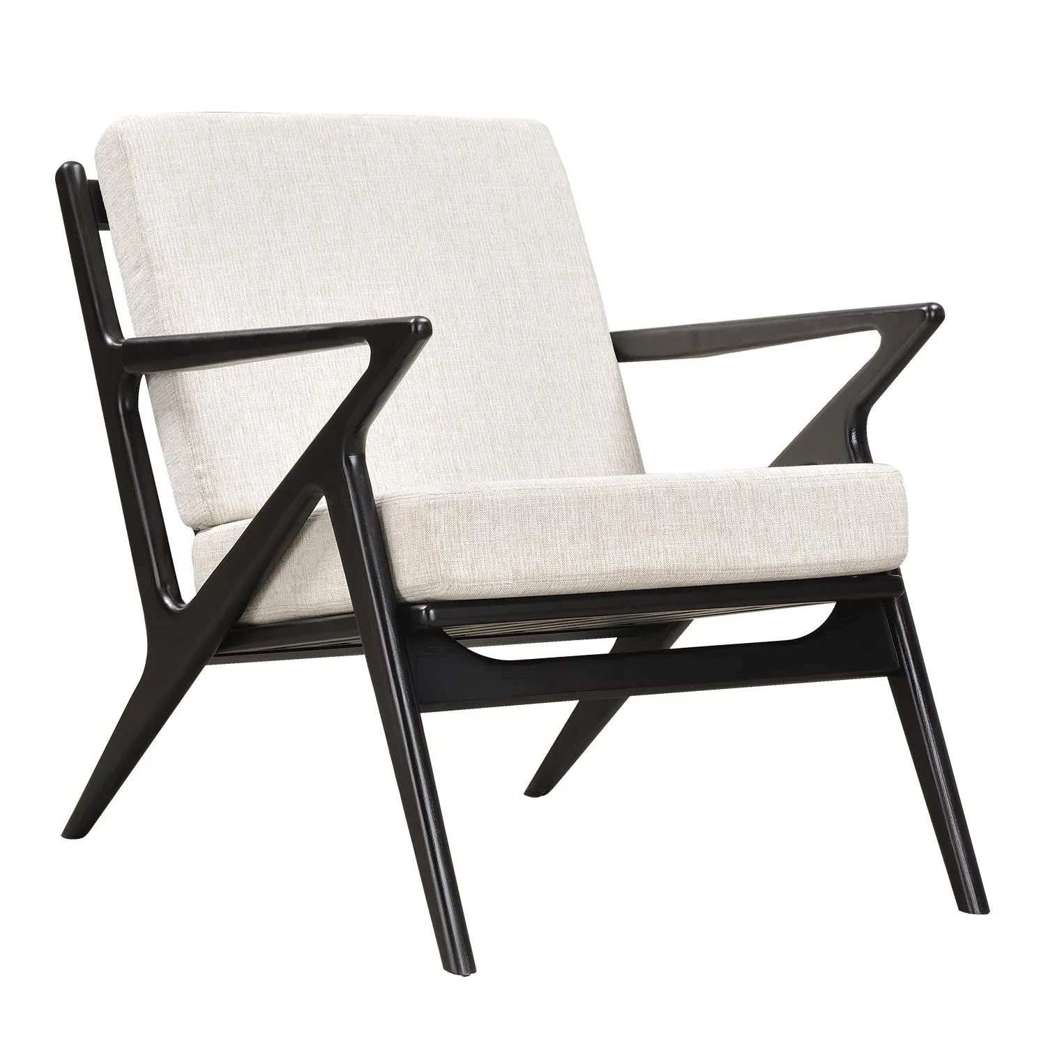 Jet Accent Chair Black Wood Finish CHOICE OF COLORS